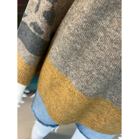 MYSTREE Color block fall sweater S M L - Picture 8 of 8